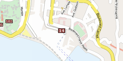 Stadtplan Villefranche-sur-Mer Nizza